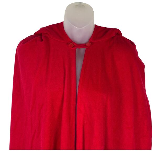 Vintage Quality LONG HOODED CAPE Goth Devil Vampire Christmas Halloween Costume - Picture 3 of 6